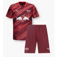 RB Leipzig Lutsharel Geertruida #3 Gostujuci Dres za djecu 2024-25 Kratak Rukav (+ Kratke hlače)